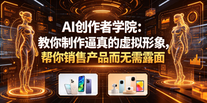 AI创作者学院：教你制作逼真的虚拟形象，帮你销售产品而无需露面【原创双语字幕】-翌晨科技网