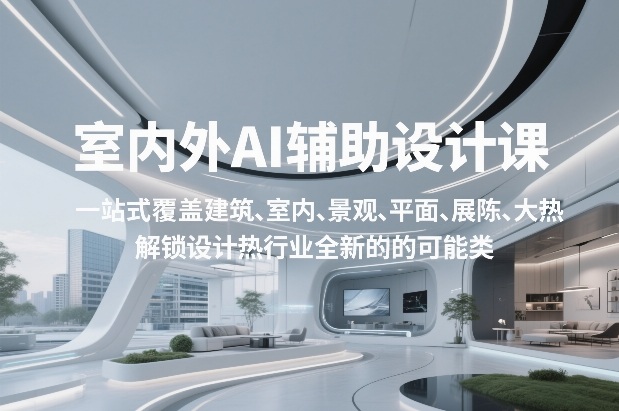 室内外AI设计课，一站式覆盖建筑、室内、景观、平面、展陈五大热门品类，解锁设计行业的全新可能-翌晨科技网