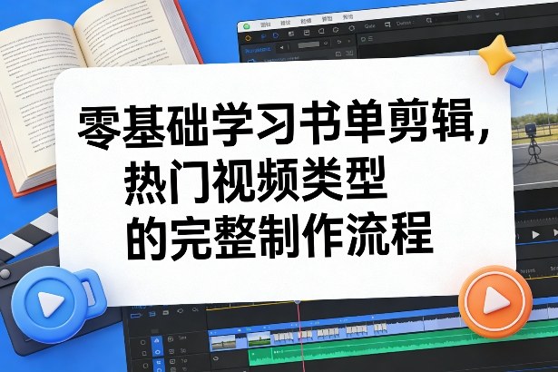零基础学习书单剪辑，热门视频类型的完整制作流程（更新2026）-翌晨科技网