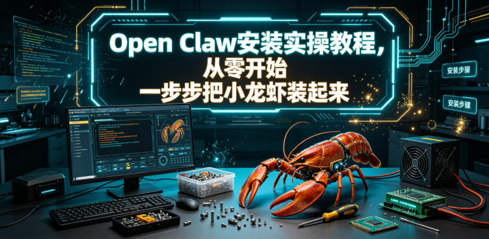 Open Claw安装实操教程，从零开始一步步一步步把小龙虾装起来-翌晨科技网