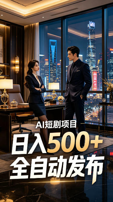 快手AI短剧自动发布，矩阵批量运营变现，轻资产副业项目，日入500+【揭秘】-翌晨科技网