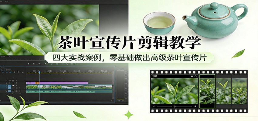 茶叶宣传片剪辑教学：四大实战案例，零基础做出高级茶叶宣传片-翌晨科技网