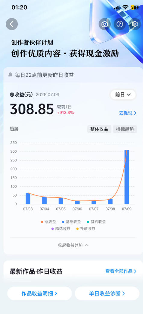 图片[3]-抖音某大佬的AI育儿真人短剧项目，吃伙伴计划+分成计划+光合计划+商单收徒等，单条收益几张-翌晨科技网