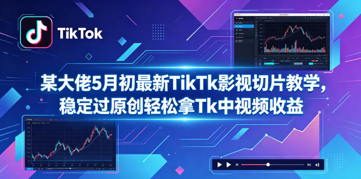某大佬5月初最新TikTk影视切片教学，稳定过原创轻松拿Tk中视频收益-翌晨科技网