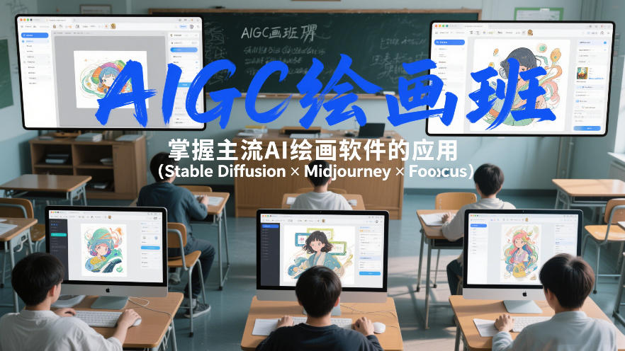 AIGC绘画班，掌握主流Ai绘画软件的应用（Stable Diffusion x Midjourney x Fooocus）-翌晨科技网