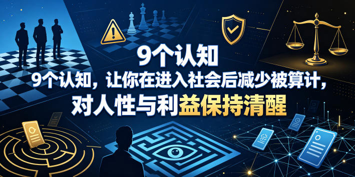 付费文章:9个认知,让你在进入社会后减少被算计,对人性与利益保持清醒-翌晨科技网