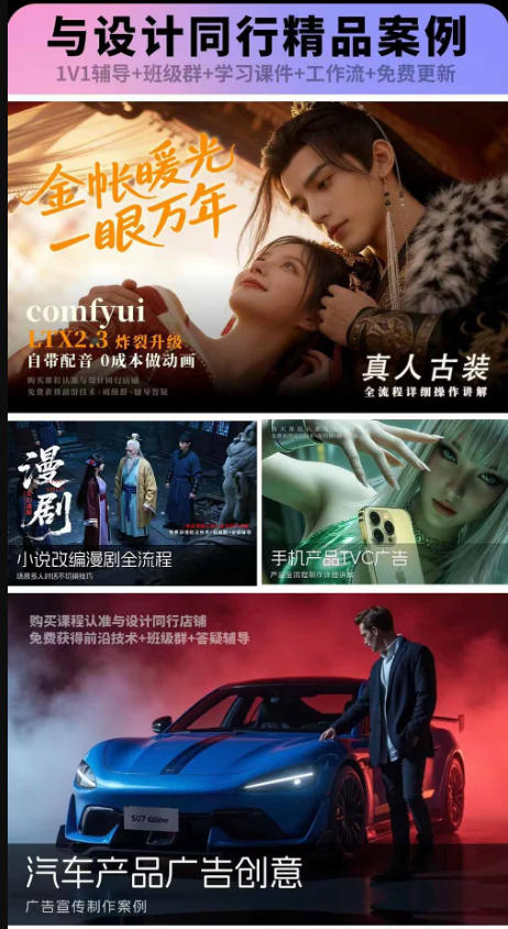 图片[2]-2026新版ComfyUI漫剧动画全流程实战课，0基础入门到进阶全流程动态漫，轻松实现流量变现-翌晨科技网
