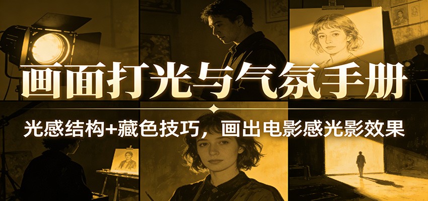 画面打光与气氛手册：光感结构+藏色技巧，画出电影感光影效果-翌晨科技网