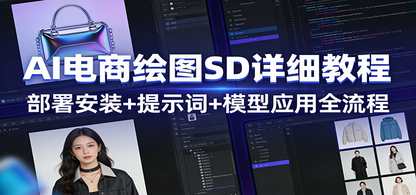 AI电商绘图SD详细教程：部署安装+提示词+模型应用全流程-翌晨科技网