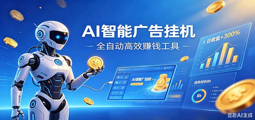 AI智能广告挂机,小白轻松上手,在家自动赚收益-翌晨科技网