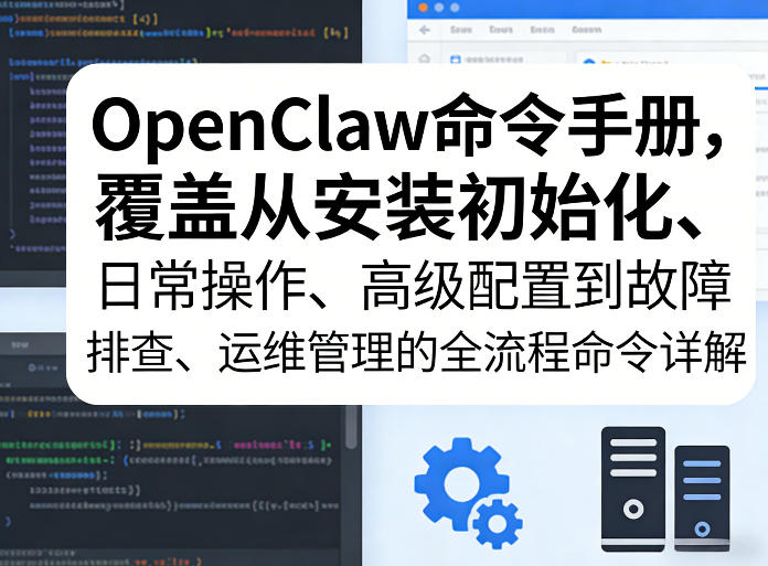 OpenClaw命令手册，覆盖从安装初始化、日常操作、高级配置到故障排查、运维管理的全流程命令详解-翌晨科技网