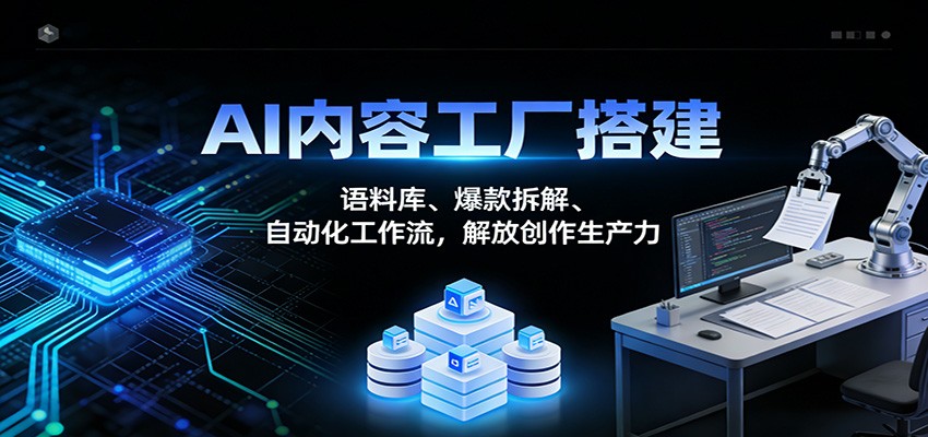 AI内容工厂搭建：语料库、爆款拆解、自动化工作流，解放创作生产力-翌晨科技网