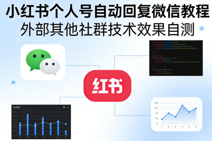 小红书个人号自动回复微信教程,外部其他社群技术,效果自测-翌晨科技网
