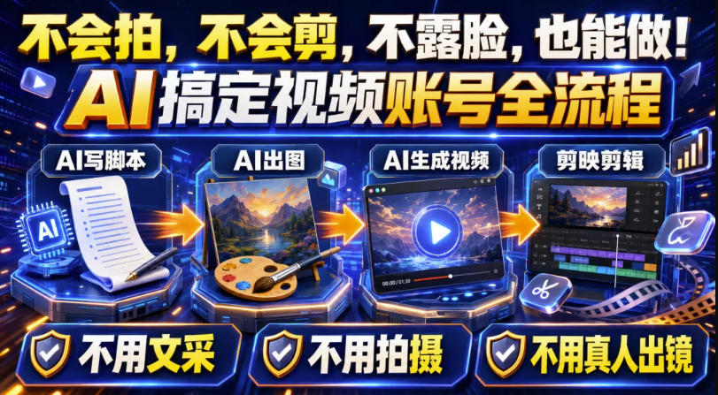 AI短视频起号实战项目，用AI做视频起号，45天涨粉12W，一条广告8.5k，广告接到手软，引流、变现两不误！-翌晨科技网