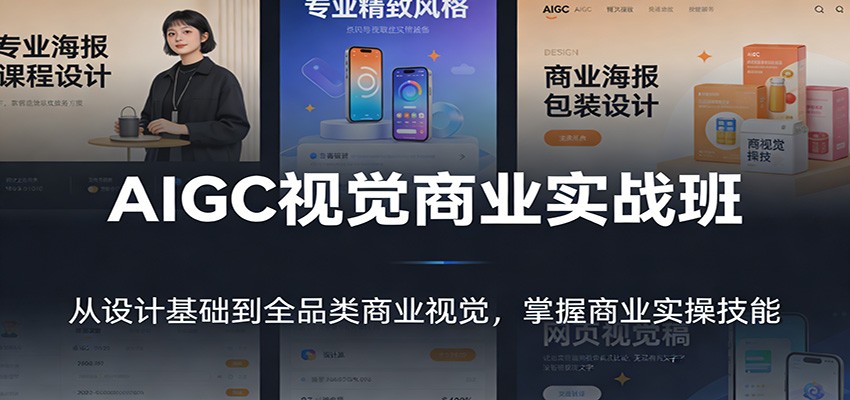 AIGC视觉商业实战班：从设计基础到全品类商业视觉，掌握商业实操技能-翌晨科技网