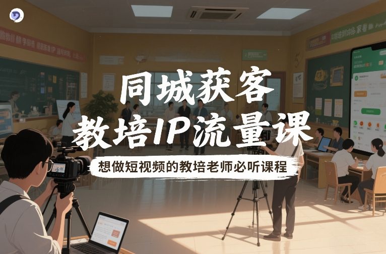 同城获客，教培IP流量课，想做短视频的教培老师必听课程-翌晨科技网