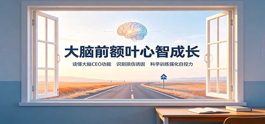 大脑前额叶心智成长：读懂大脑CEO功能，识别损伤诱因，科学训练强化自控力-翌晨科技网