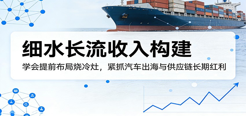 付费文章：细水长流收入构建，学会提前布局烧冷灶，紧抓汽车出海与供应链长期红利-翌晨科技网