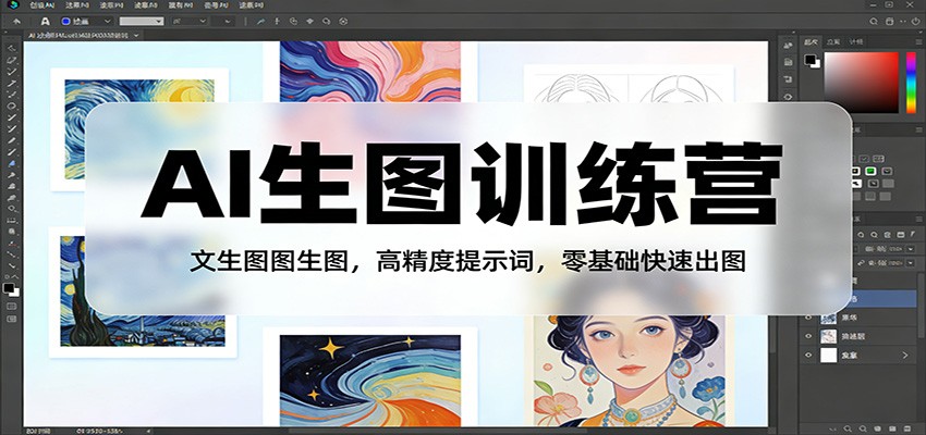 AI生图训练营：文生图图生图，高精度提示词，零基础快速出图-翌晨科技网