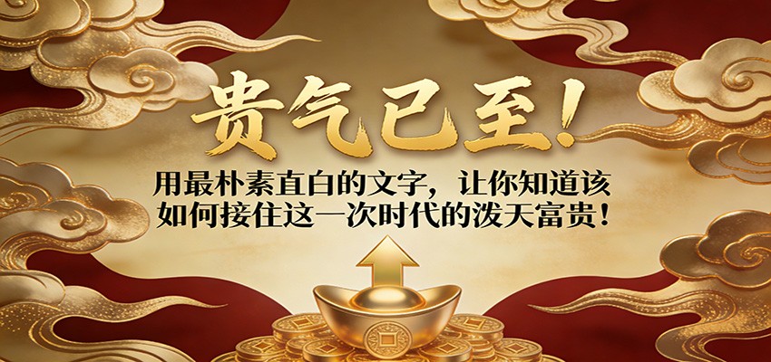 付费文章：贵气已至！用最朴素直白的文字，让你知道该如何接住这一次时代的泼天富贵！-翌晨科技网