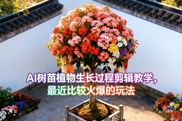 AI树苗植物生长过程剪辑教学，最近比较火爆的玩法-翌晨科技网