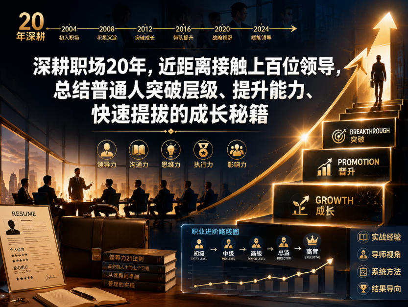 付费文章:深耕职场20年,近距离接触上百位领导,总结普通人突破层级、提升能力、快速提拔的成长秘籍(全网独家干货)-翌晨科技网