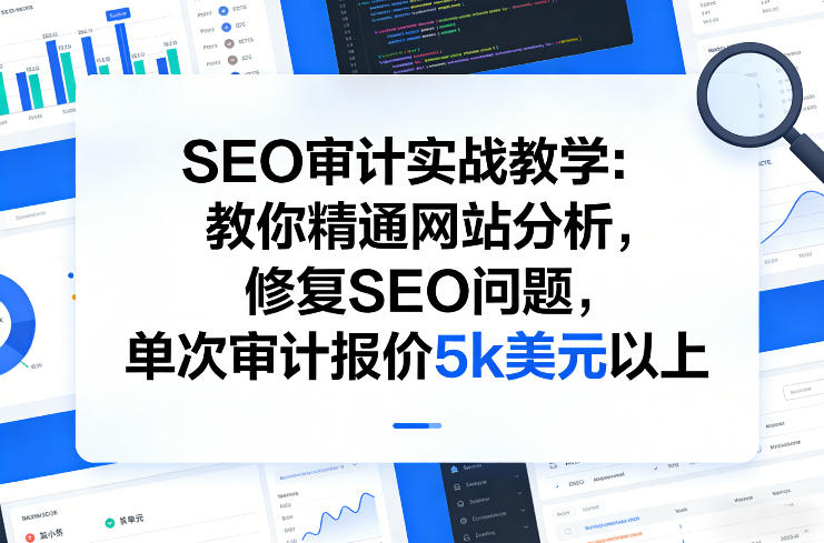 SEO审计实战教学：教你精通网站分析，修复SEO问题，单次审计报价5k美元以上-翌晨科技网