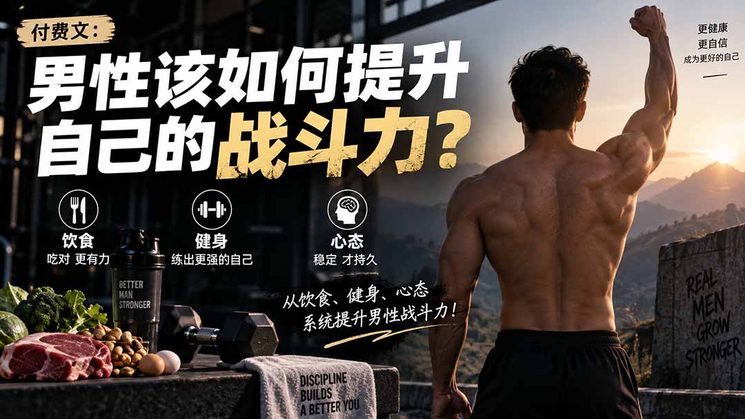 (20421期)付费文章:男性该如何提升自己的战斗力?-翌晨科技网