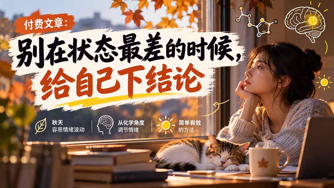 （20716期）【无水印】某付费文章：别在状态最差的时候，给自己下结论-翌晨科技网