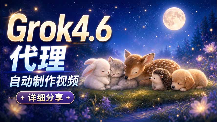 （20560期）Grok 4.6 代理自动制作视频！从提示词到成片全流程详细分享｜AI Agent 实操分享-翌晨科技网