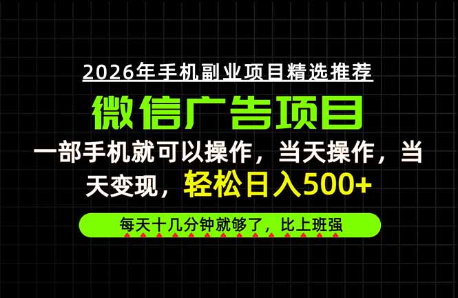 （20499期）当天做当天见收益，一部手机就能操作，普通人绝对不能错过的副业项目！-翌晨科技网