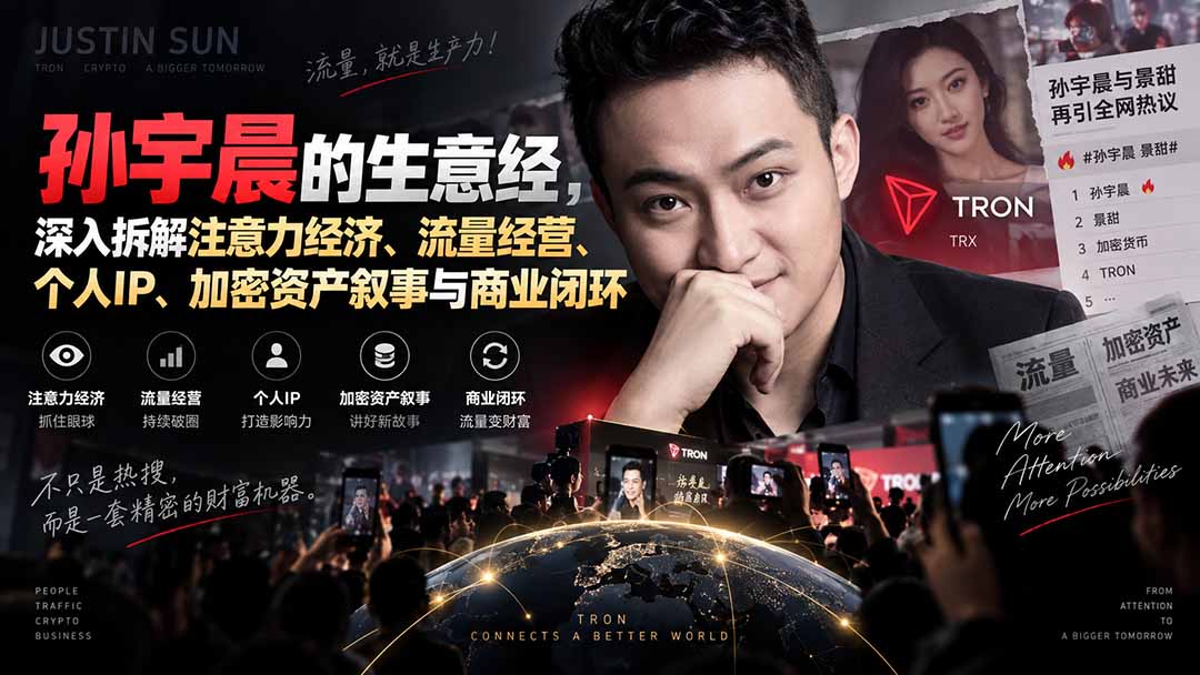 （20290期）某星球精华文章——孙宇晨的生意经，深入拆解注意力经济、流量经营、个人IP、加密资产叙事与商业闭环-翌晨科技网