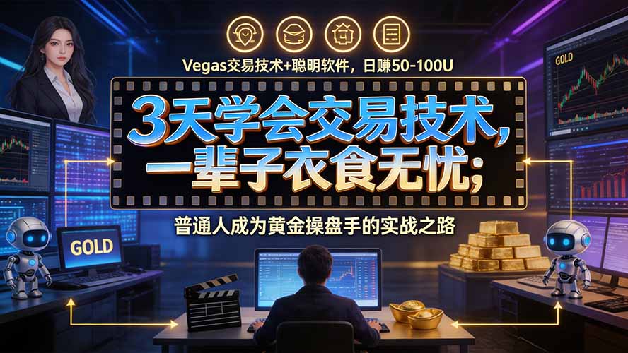 （20720期）3天学会做交易，普通人快速成为操盘手” Vegas交易系统+聪明软件 ， 日赚50-1000U， 长期稳定，小白轻松上手-翌晨科技网
