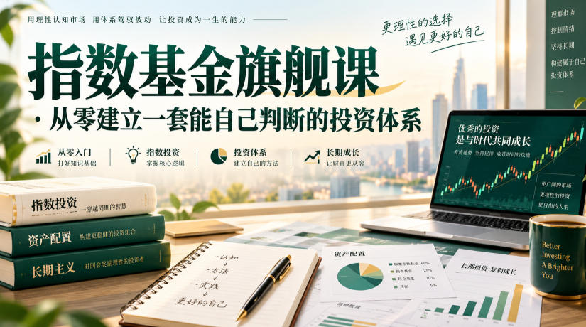 指数基金旗舰课·从零建立一套能自己判断的投zi体系-翌晨科技网
