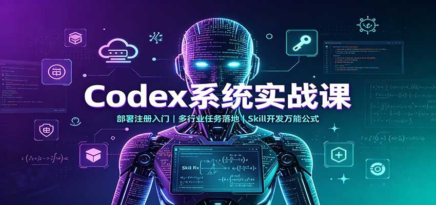 Codex系统实战课：部署注册入门，多行业任务落地，Skill开发万能公式-翌晨科技网