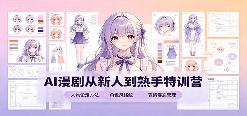 AI漫剧从新人到熟手特训营：剧本分镜创作，提示词模板，人物设定与工具资源-翌晨科技网