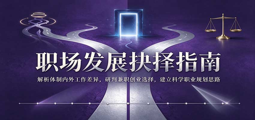 职场发展抉择指南：解析体制内外工作差异，研判兼职创业选择，建立科学职业规划思路-翌晨科技网