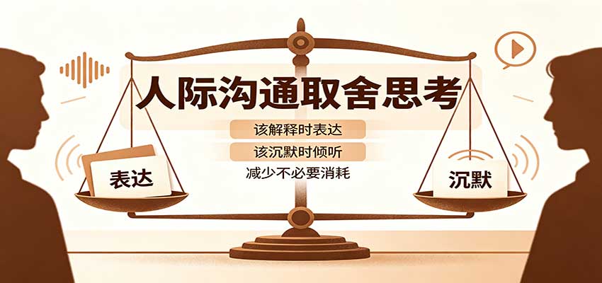 人际沟通取舍思考：分清解释与沉默边界，拿捏职场生活沟通分寸减少情绪内耗-翌晨科技网