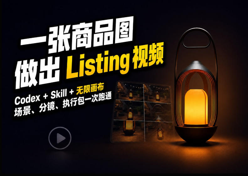 Codex+无限画布，把一张商品图变成可执行的Amazon Listing视频-翌晨科技网