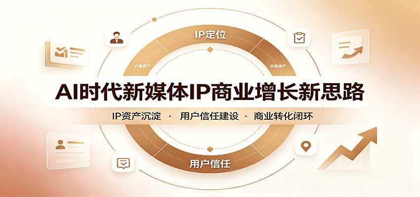 AI时代新媒体IP商业增长新思路：摒弃复杂运营套路，用极简思维打通获客路径-翌晨科技网