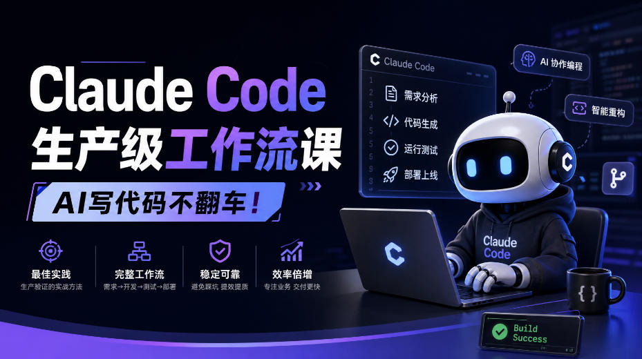 Claude Code生产级工作流课，AI写代码不翻车！【原创双语字幕】-翌晨科技网
