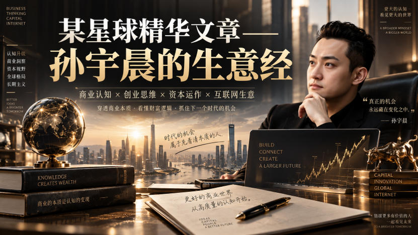 某星球精华文章——孙宇晨的生意经-翌晨科技网