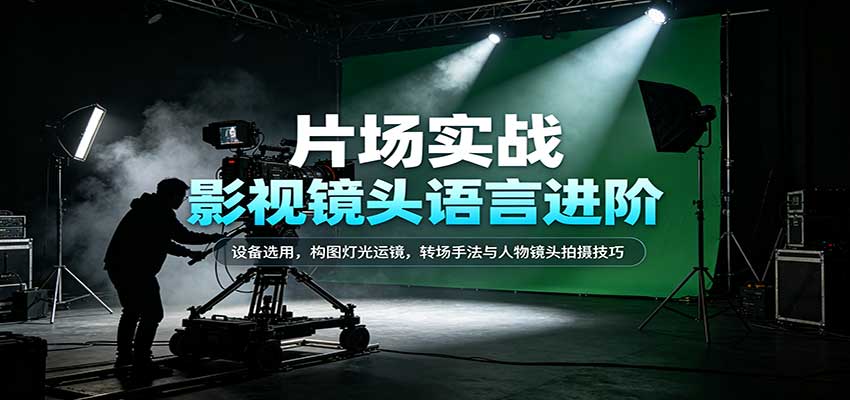影视镜头语言进阶：设备选用，构图灯光运镜，转场手法与人物镜头拍摄技巧-翌晨科技网