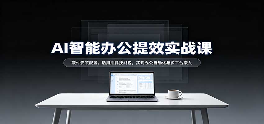 AI智能办公提效实战课：软件安装配置，活用插件技能包，实现办公自动化与多平台接入-翌晨科技网