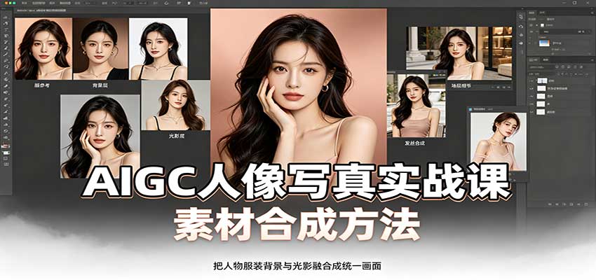 AIGC人像写真实战课：软件平台部署筹备，素材合成方法，多题材写真案例-翌晨科技网