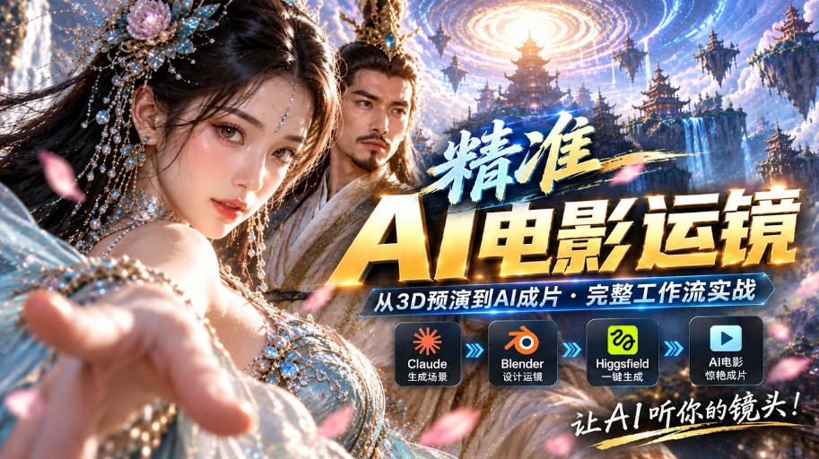 AI视频终于能精准运镜了！Claude+Blender+Higgsfield免费插件实测-翌晨科技网