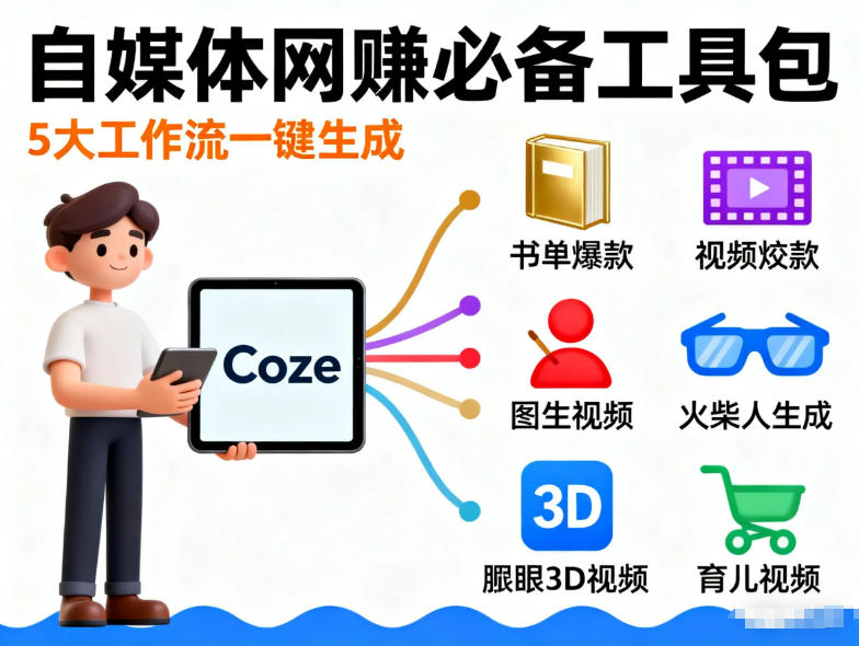 Coze工作流合集，内容一共100份左右，内容丰富，可以提供工作效率-翌晨科技网