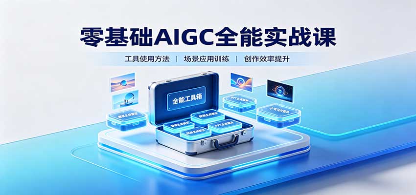 零基础AIGC全能实战课：覆盖绘画、影音、PPT、小说多场景AI创作-翌晨科技网
