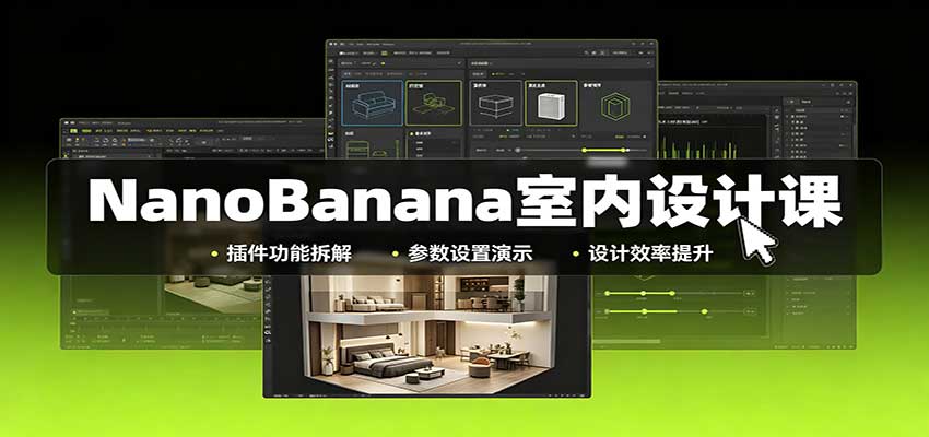NanoBanana室内设计课：无限画布配置，插件实操，生图改图视频制作-翌晨科技网