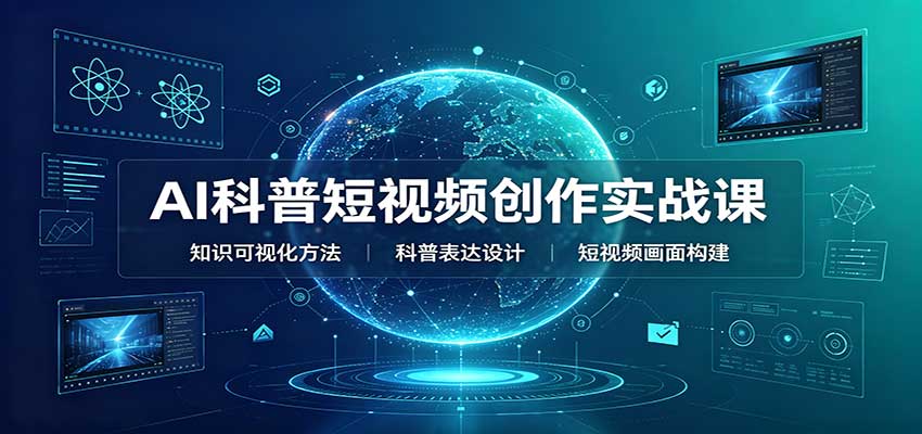 AI科普短视频创作实战课：配套要点文档，文案与视频提示词模板教学-翌晨科技网